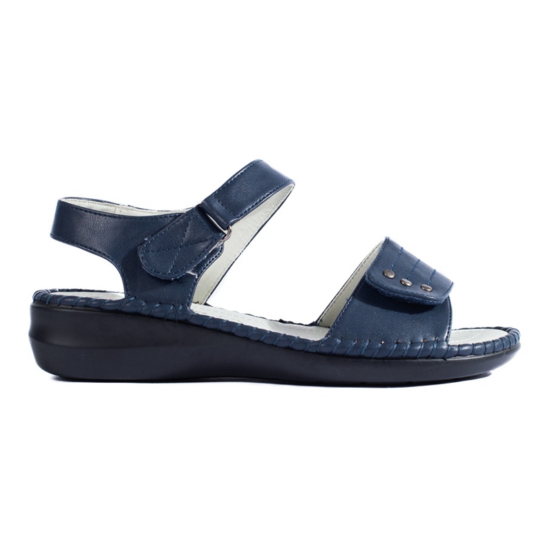 Sandales femme Shelovet confortables bleu marine