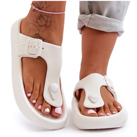 Tongs Mousse Femme Blanc Apollo