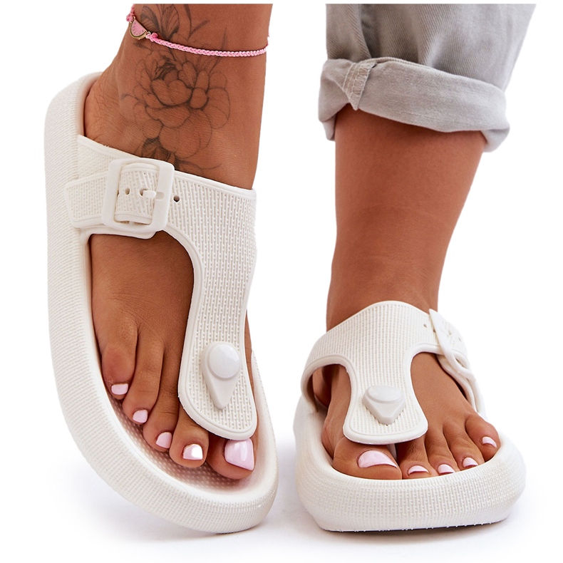 Tongs Mousse Femme Blanc Apollo blanche