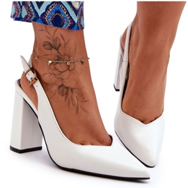 Escarpins Peep Toe Classiques Blanc My Love