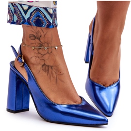 Escarpins Classiques à Talons Hauts Bleu My Love