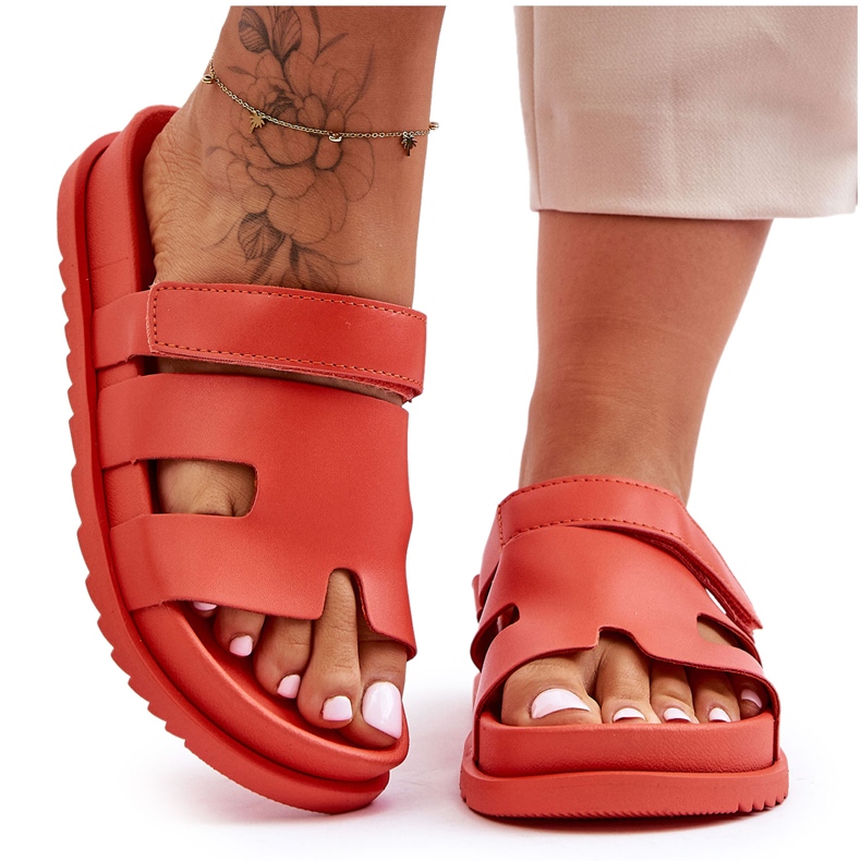 Sandales Classiques Femme Orange Molie