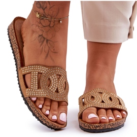 Chaussons Clous Femme Marron Evelins brun
