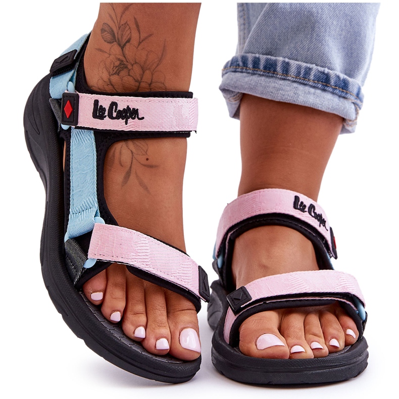 Sandales Sport Femme Lee Cooper LCW-23-34-1688L Rose-Bleu