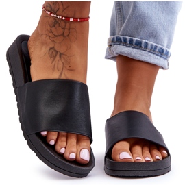 Claquettes Classiques Femme Noir Rolien