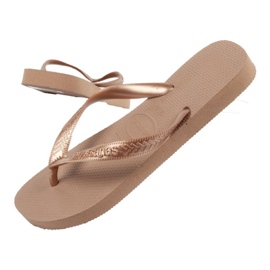 Tongs Havaianas en or rose d'or