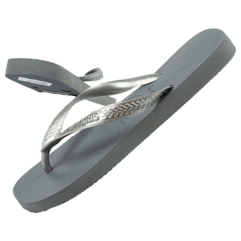 Tongs Havaianas en gris acier argent