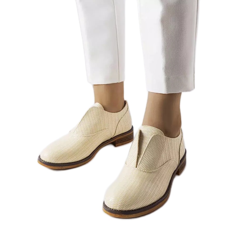 Derbies beiges LS5379 Taupe