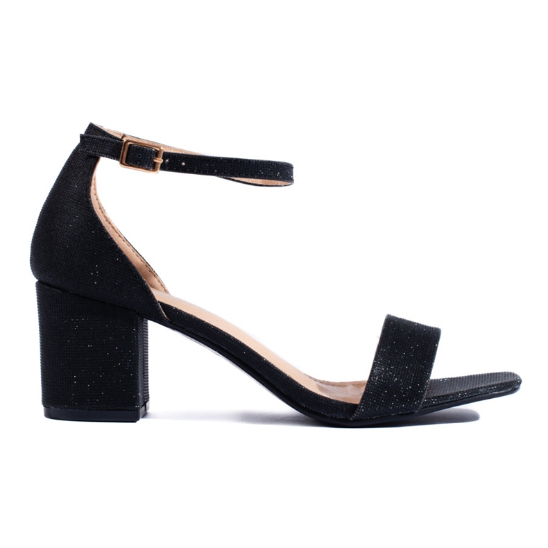 Sandales à talons noires Shelovet le noir