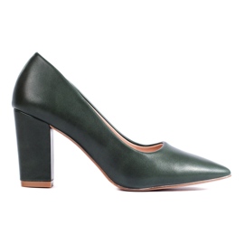 Escarpins à talons vert foncé de Shelovet