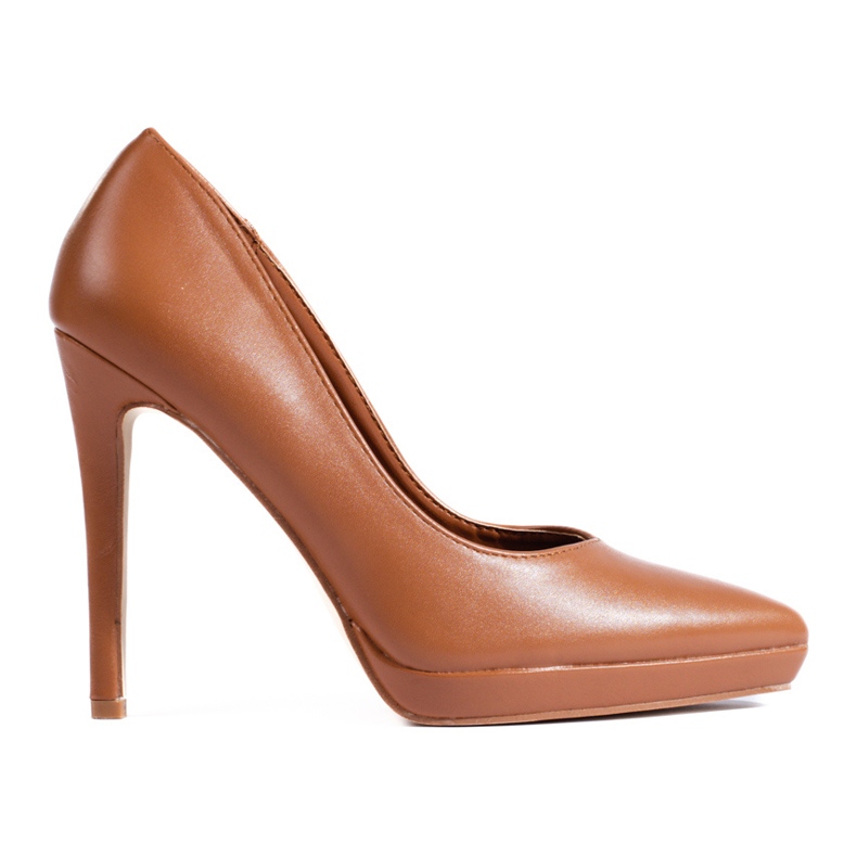 Escarpins marron élégants à talons hauts de Shelovet brun