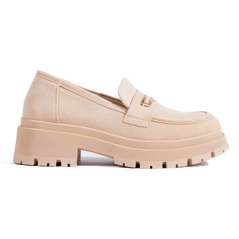 Mocassins en daim beige pour femmes de Shelovet