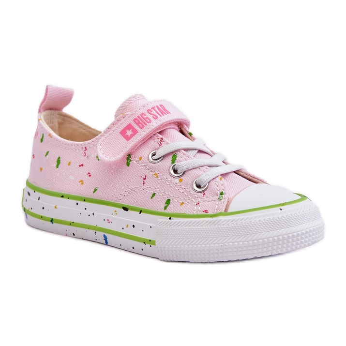 Baskets Velcro Enfant Big Star LL374064 Rose