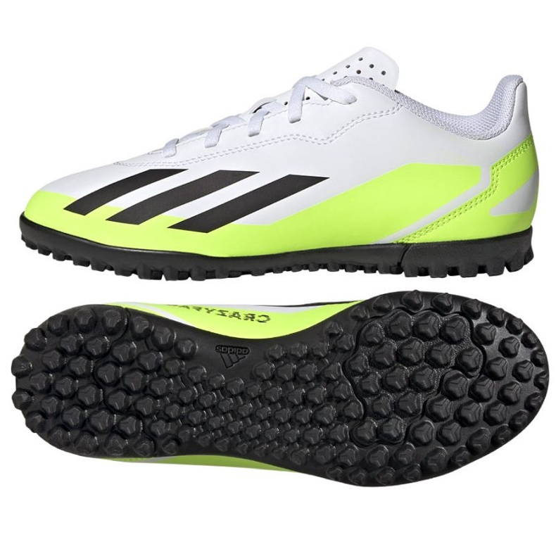 Adidas X Crazyfast.4 Tf Jr IE4066 chaussures de football blanche blanche