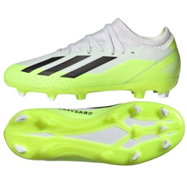 Chaussures adidas X CRAZYFAST.3 Fg Jr ID9352 blanc blanc