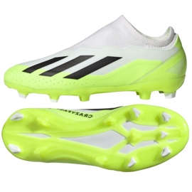 Chaussures adidas X CRAZYFAST.3 Ll Fg Jr ID9357 blanc blanc