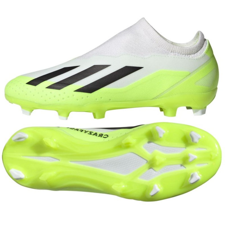Chaussures adidas X CRAZYFAST.3 Ll Fg Jr ID9357 blanche blanche Chaussures adidas X CRAZYFAST.3 Ll Fg Jr ID9357 blanche blanche