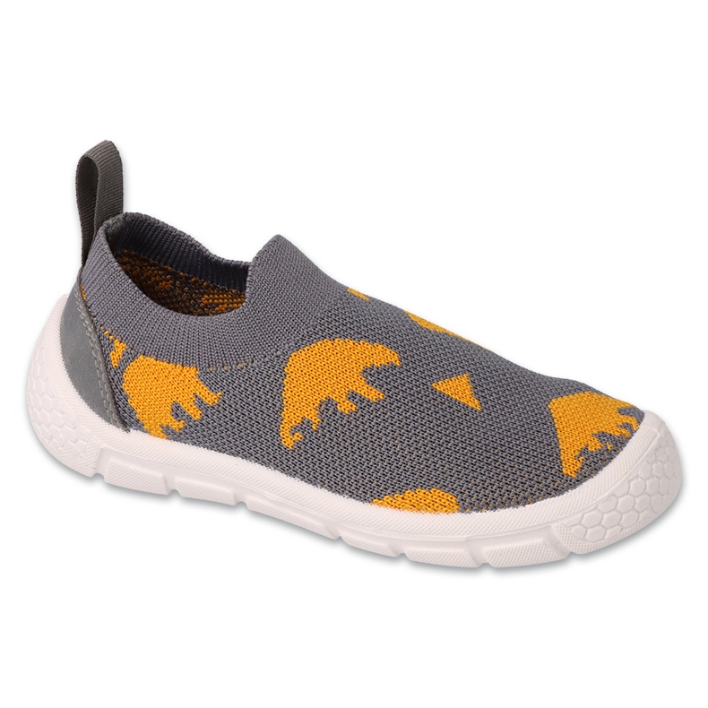 Befado chaussures pour enfants gris et orange 102X004