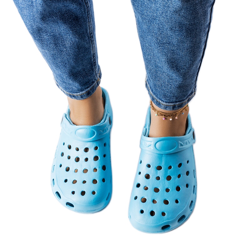 Chaussons fermés en mousse bleue Kleist