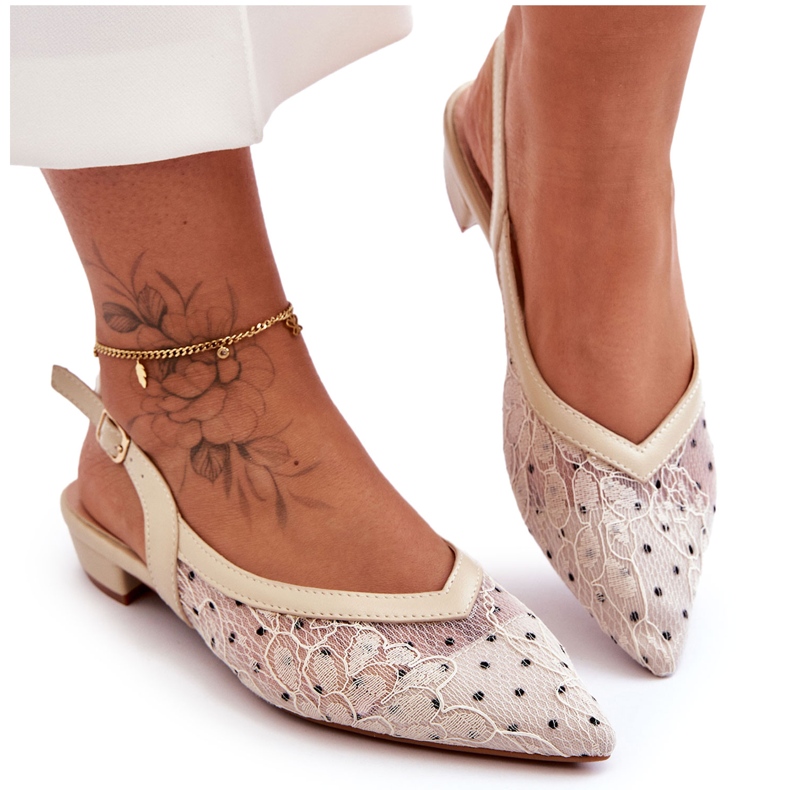 PG1 Ballerines Femme Beige Adore