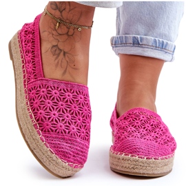 PG1 Espadrilles Ajourées Femme Rose One Lover