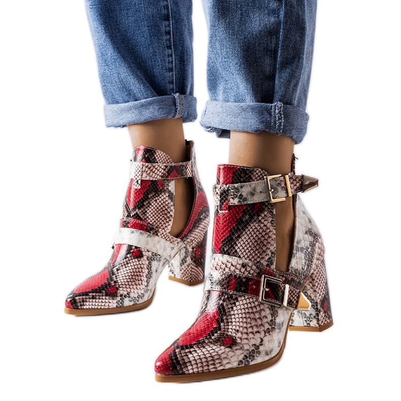 Bottes pour femmes blanches et roses d'Itabi beige Bottes pour femmes blanches et roses d'Itabi beige