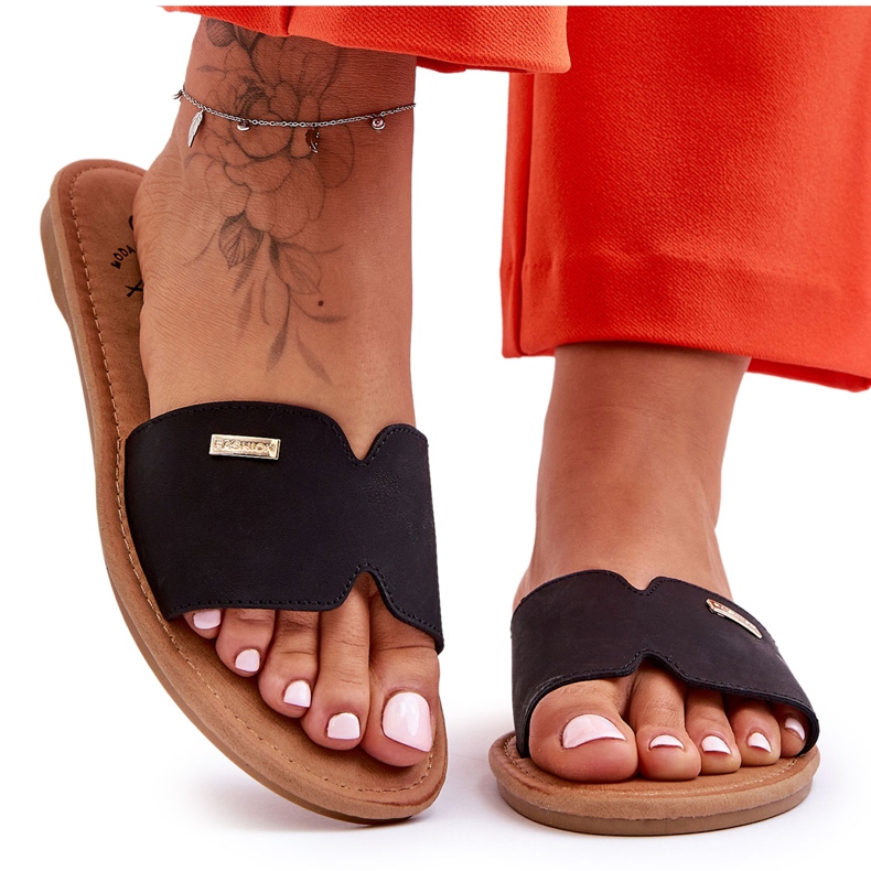 Talons Plats Confortables Femme Noir Coraline le noir
