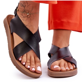 PG1 Sandales légères classiques pour femmes Noir Lenny