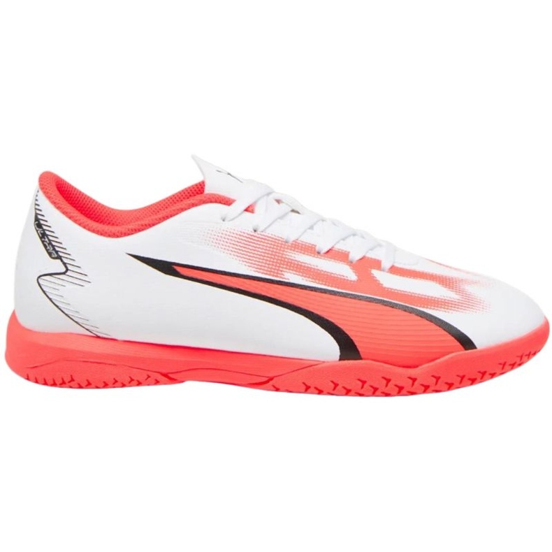 Puma Ultra Play It Jr 107535 01 chaussures de football blanche blanche Puma Ultra Play It Jr 107535 01 chaussures de football blanche blanche