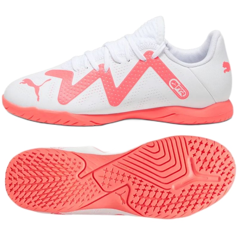 Chaussures de foot Puma Future Play It Jr 107393-01 blanche blanche