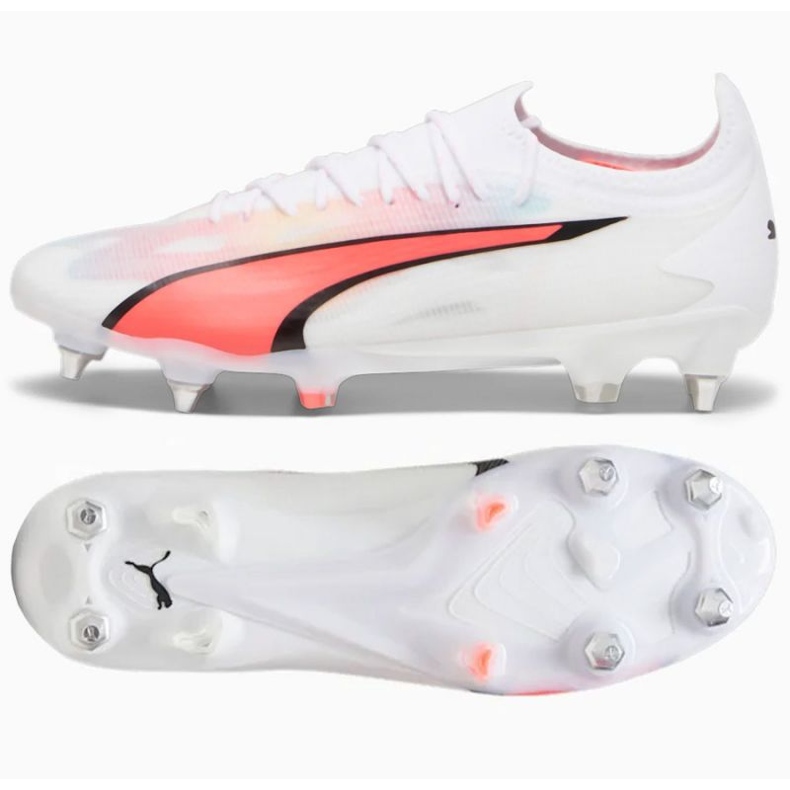 Chaussures de football Puma Ultra Ultimate MxSG M 107504-01 blanche blanche