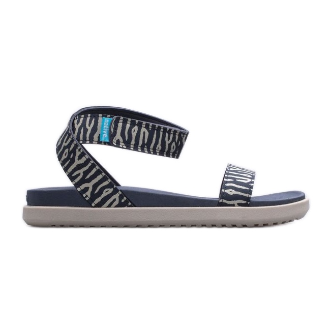 Sandales à imprimé Native Juliet W 61309801-8983 bleu