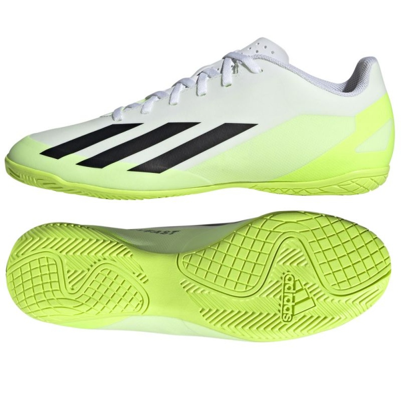 Adidas X Crazyfast.4 In M IE1586 chaussures de football blanche blanche