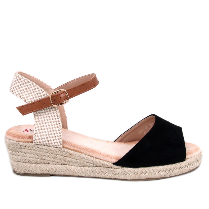 Sandales compensées Eakes Black le noir