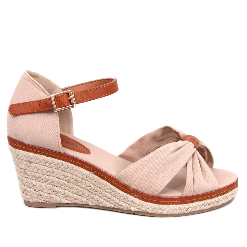 Sandales compensées espadrilles de Kristen Beige