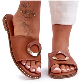 Chaussons Femme Marrons Sherry Ornés brun Chaussons Femme Marrons Sherry Ornés brun