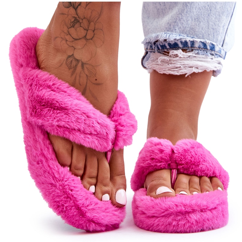 Chaussons Fourrure Femme Chaussons Elma Fuchsia rose Chaussons Fourrure Femme Chaussons Elma Fuchsia rose