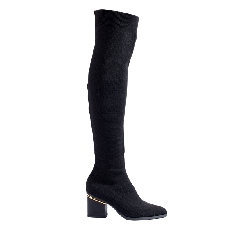 Cuissardes Shelovet textile femme noir le noir