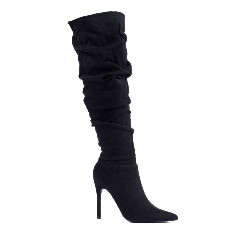 Bottes en daim noir pour femmes de Shelovet le noir