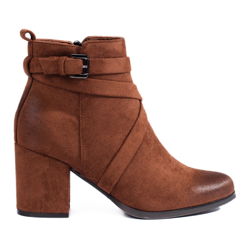 Bottes en daim marron pour femmes de Shelovet brun