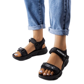 Sandales de sport noires de Sanjit