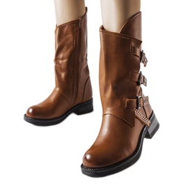 Bottes marron à boucles de Bojle brun
