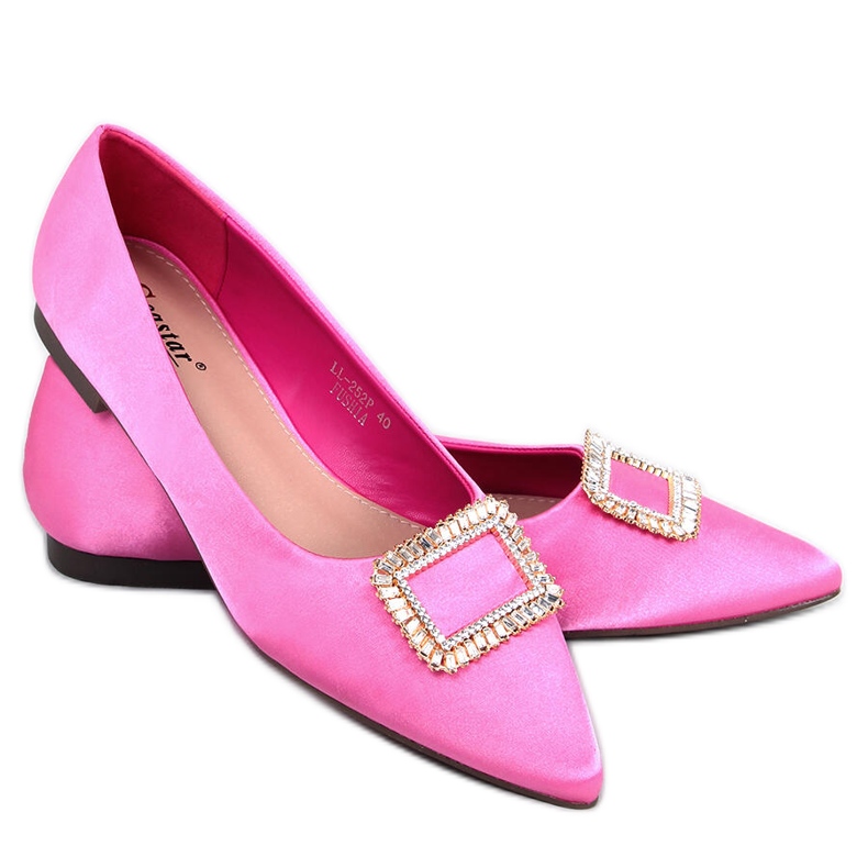 Ballerines élégantes avec pierres Lorella Fushia rose Ballerines élégantes avec pierres Lorella Fushia rose