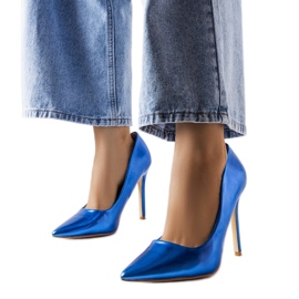 Escarpins métallisés bleus Delis Escarpins métallisés bleus Delis