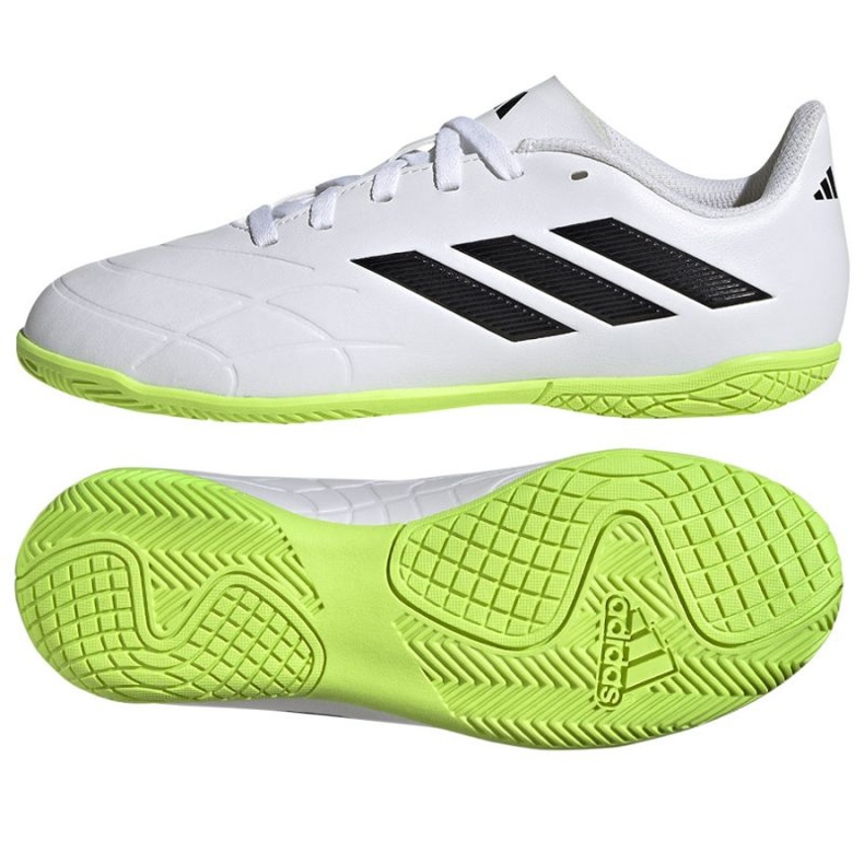 Adidas Copa Pure.4 In Jr GZ2552 chaussures de football blanche