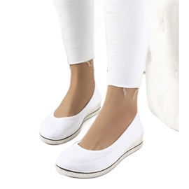 Baskets compensées blanches Loane