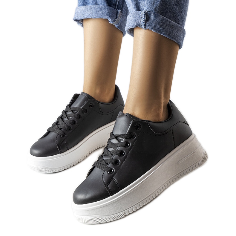 Baskets plateforme Holante noires le noir