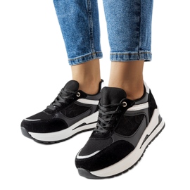 Inna Baskets noires avec empiècement Genovese le noir