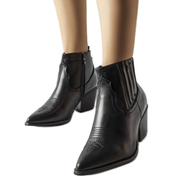 Santiags classiques noires de Gustav