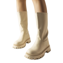 Bottines Hollie beige mat